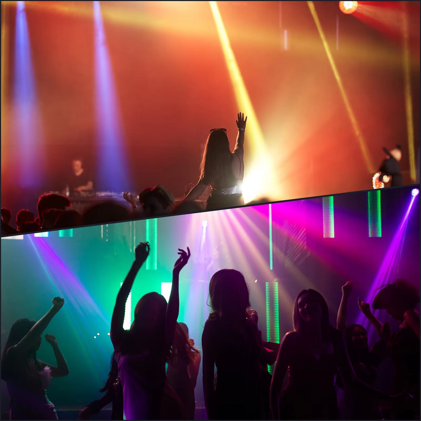 Mini LED RGBW Moving Head Light DMX512