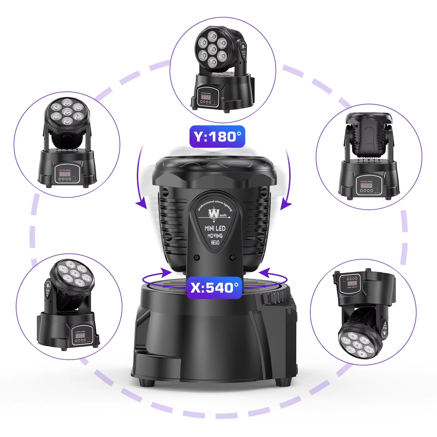 RGBW LED Moving Head Light DMX512