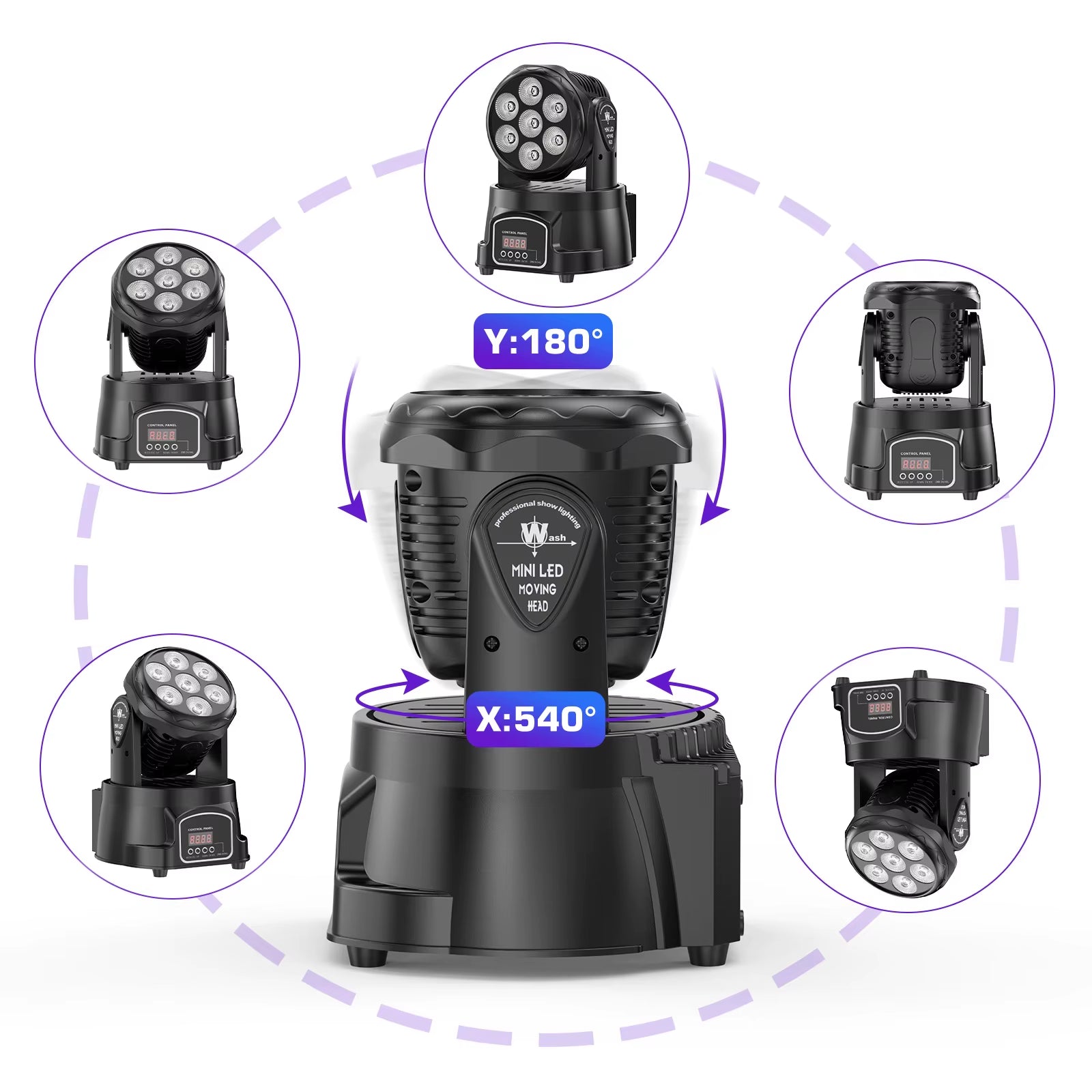 RGBW LED Moving Head Light DMX512