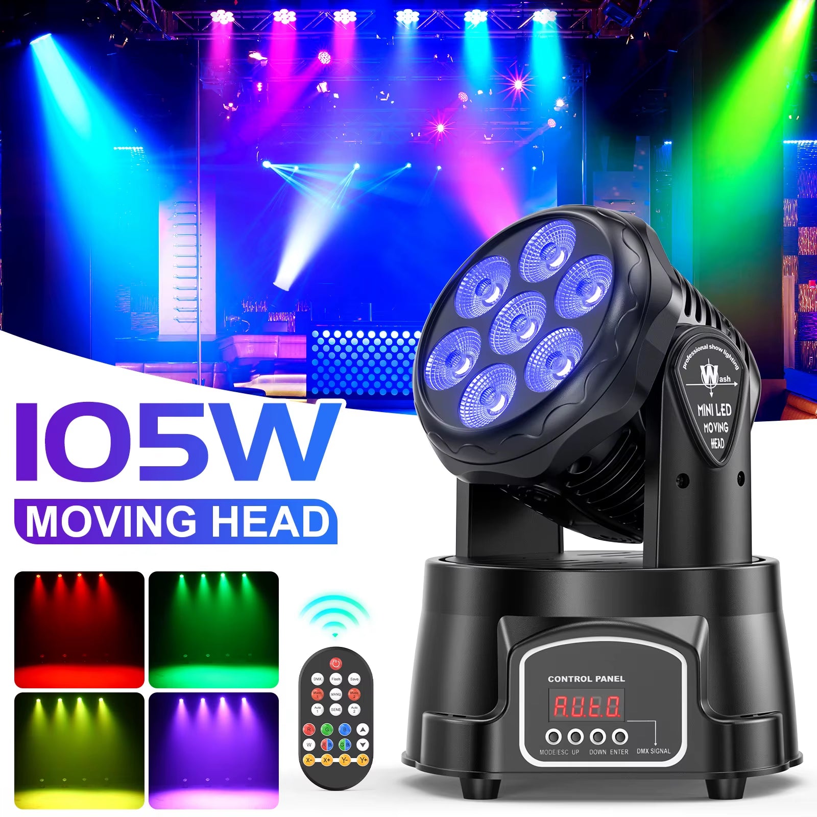 RGBW LED Moving Head Light DMX512