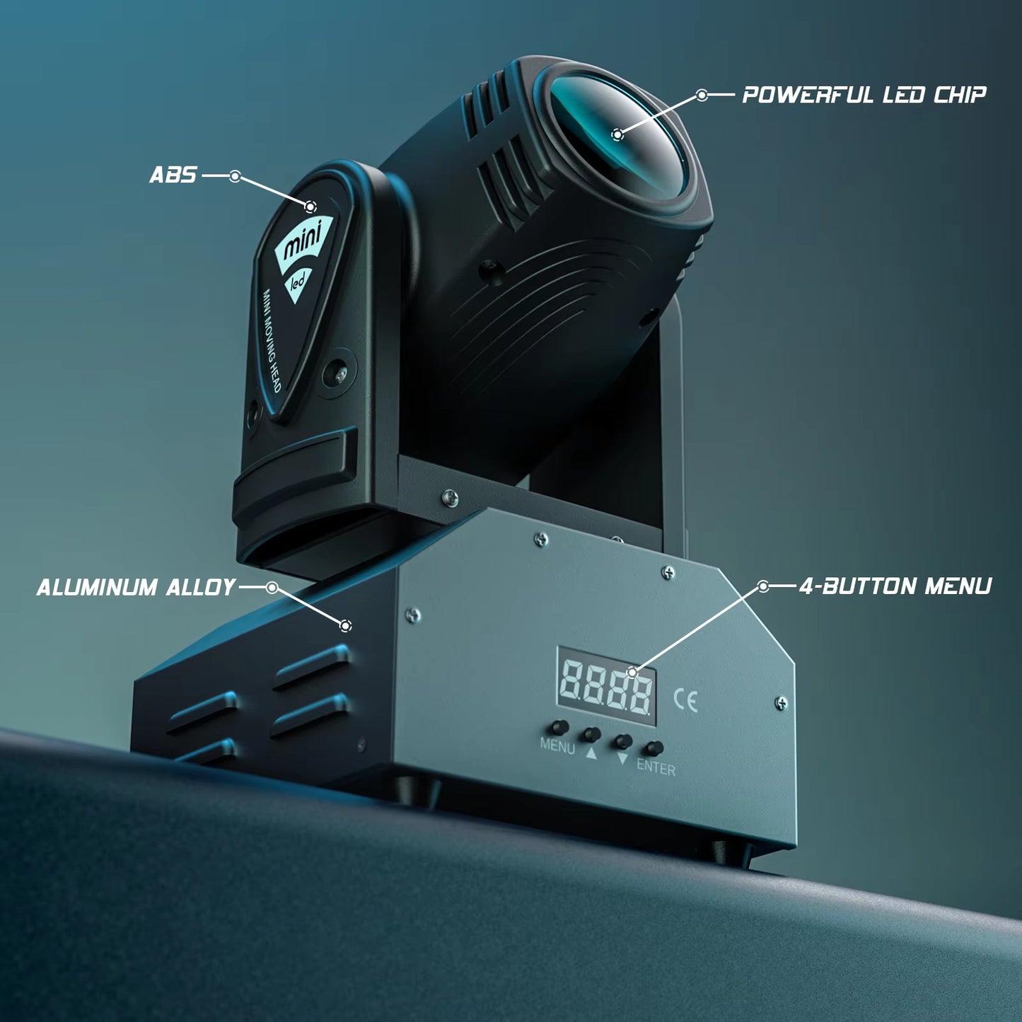 Mini LED RGBW Moving Head Light DMX512 