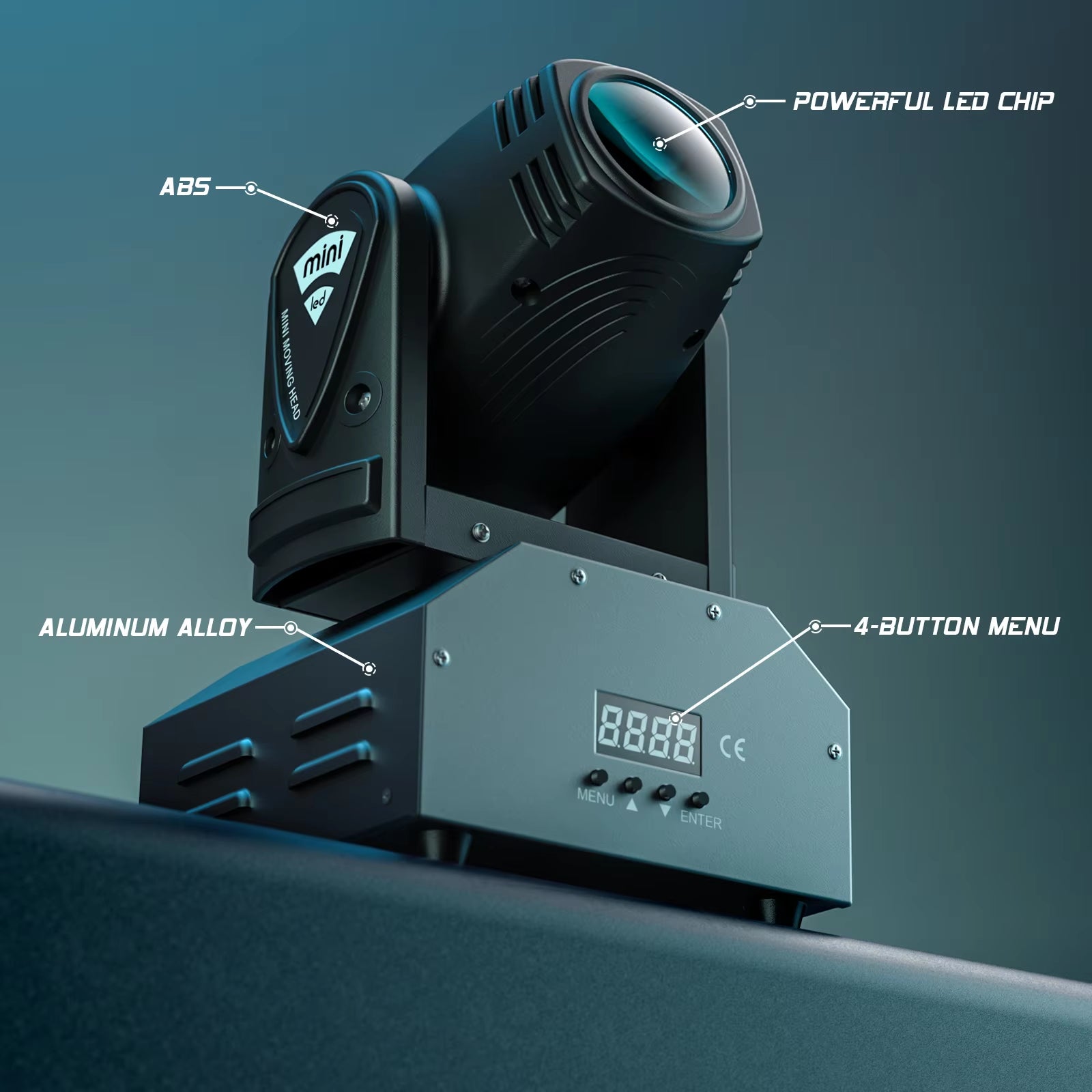 Mini LED RGBW Moving Head Light DMX512 