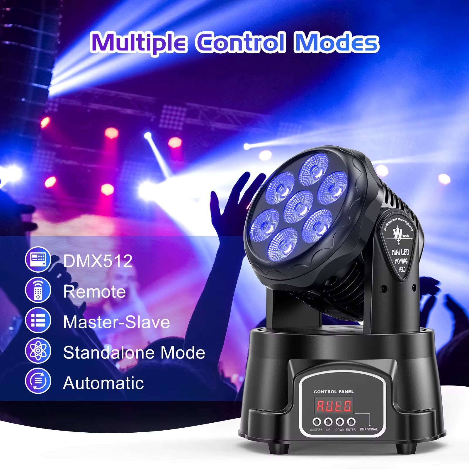 RGBW LED Moving Head Light DMX512