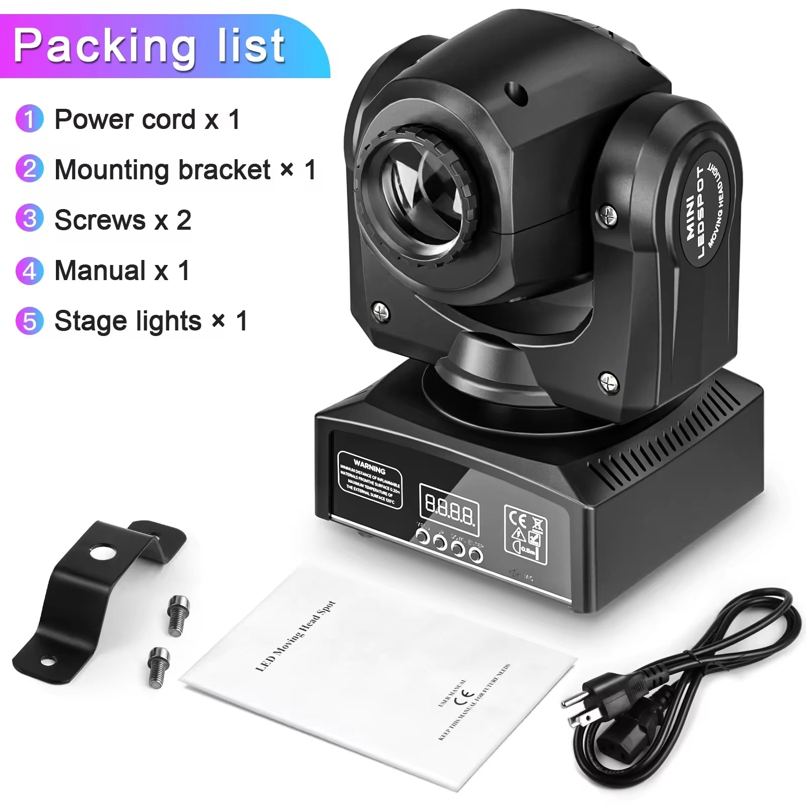 Moving RGB Head Lights DMX 512