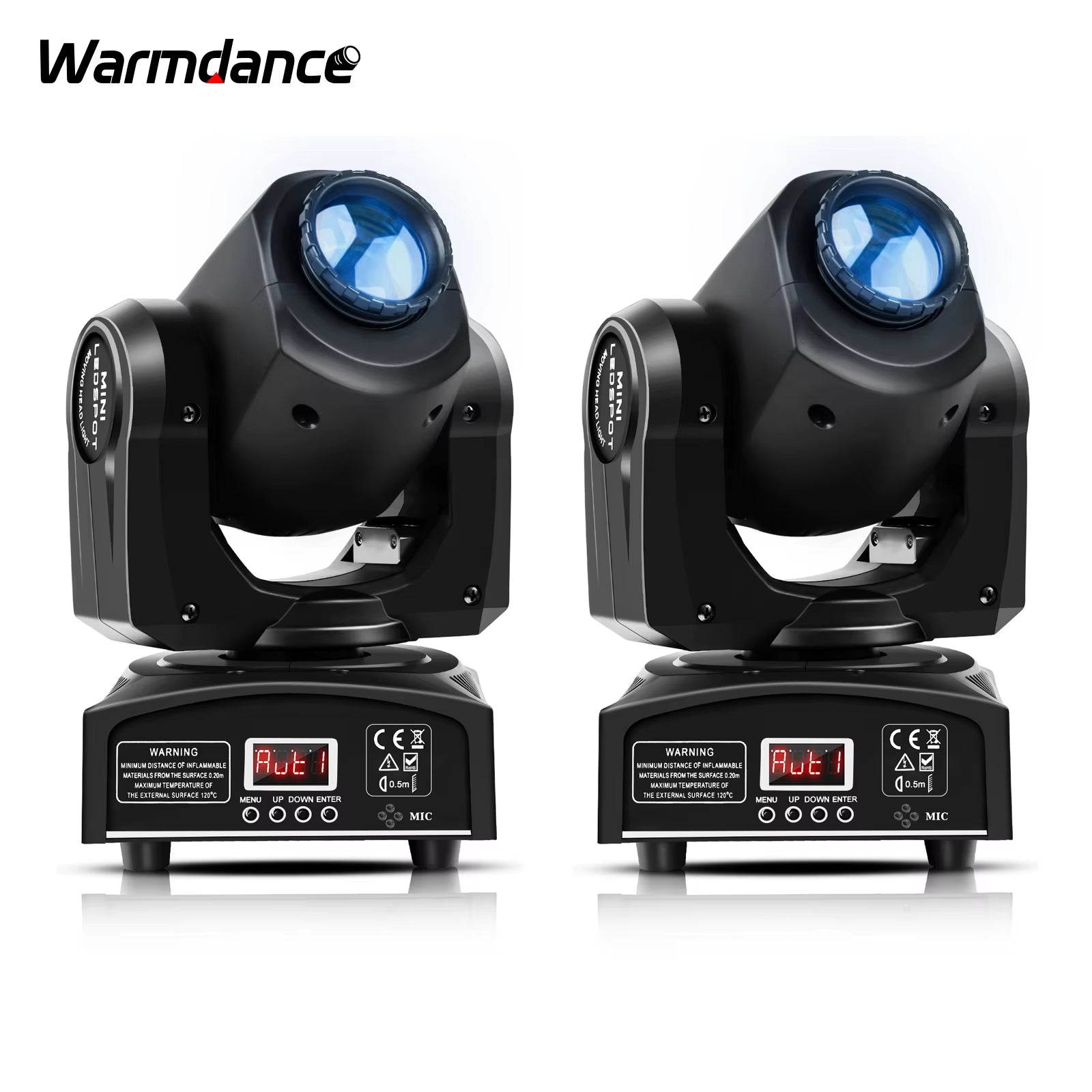 2PCS Moving Head Light Gobo RGBW 