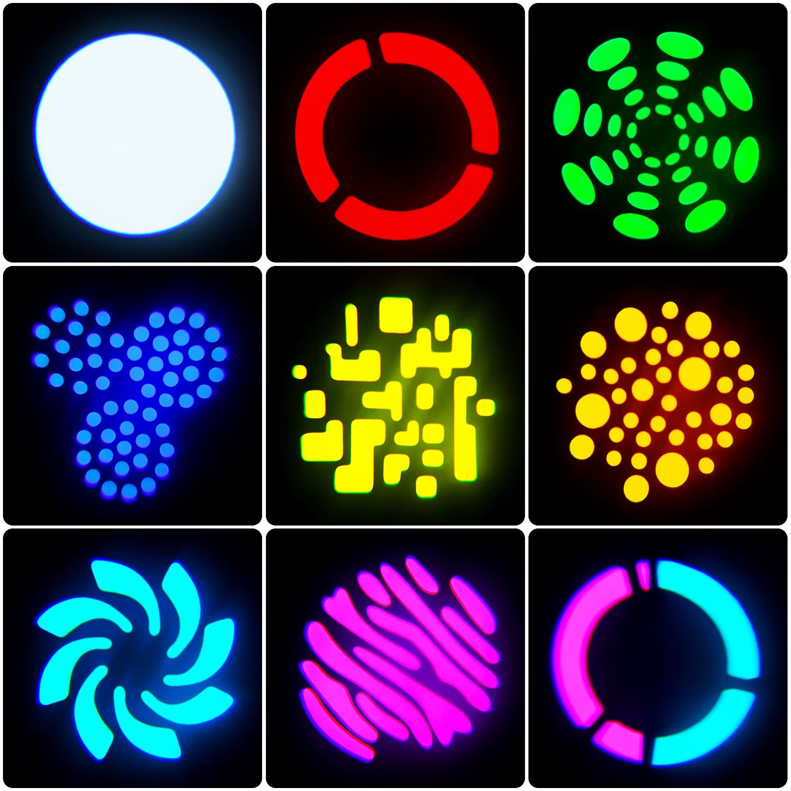 Moving RGB Head Lights DMX 512