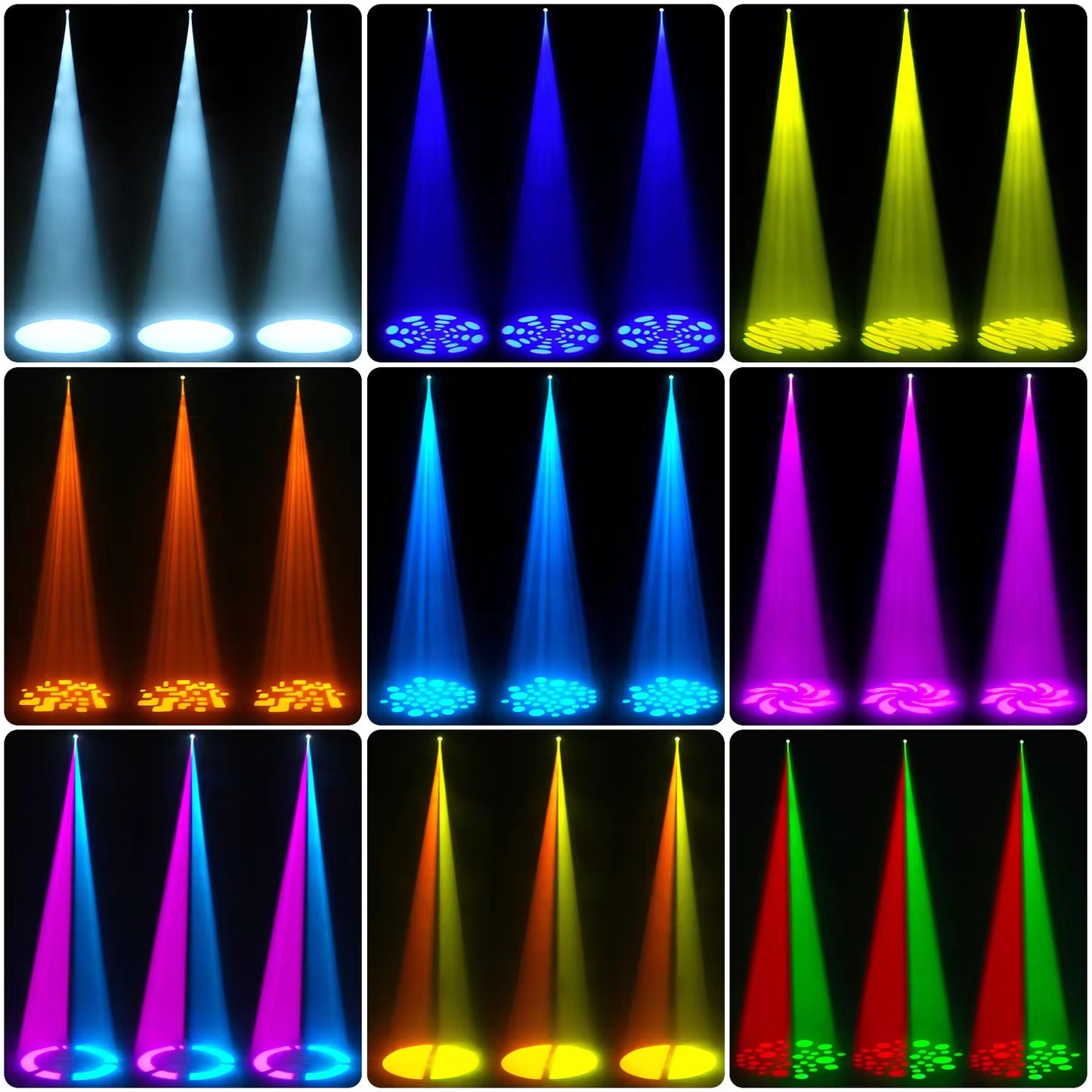 Moving RGB Head Lights DMX 512