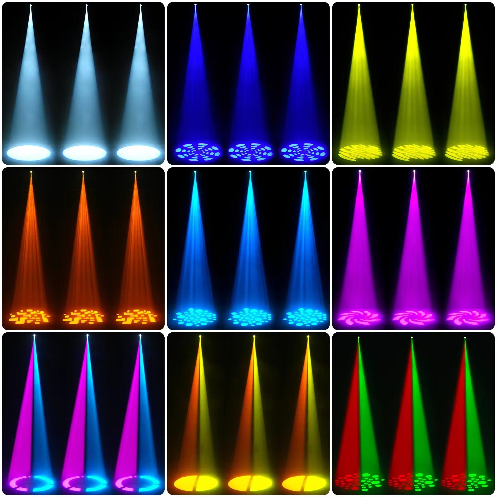 Moving RGB Head Lights DMX 512
